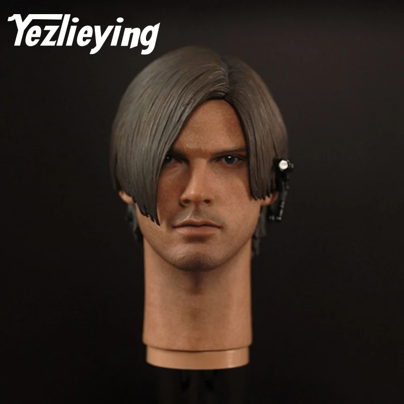 

Exquisite men's cottage version 1: 6 Resident Evil Leon E. Kennedy men's head sculpture model Fit 12''Phicen hot toys