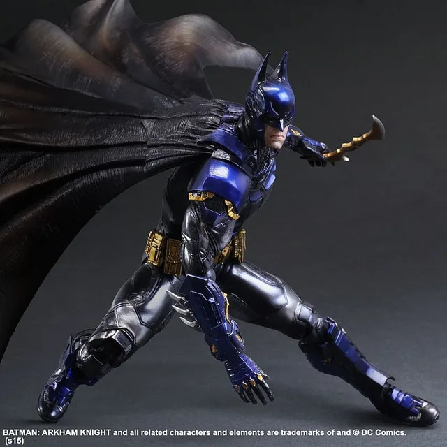 

NEW hot ! 28cm Justice league Super hero batman Arkham Knight Blue limited edition action figure toys doll Christmas gift