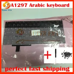 10 шт./лот A1297 АР клавиатура для MacBook Pro 17''a1297 Арабский Клавиатура клавир без подсветки 2009 2010 2011 год