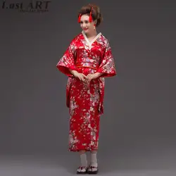 Японское кимоно традиционное платье косплэй женский юката для женщин хаори Японии Гейша костюм komonos Женская 2018 AA319