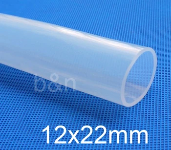 

12mm ID 22mm OD 12x22 Transparent Food Grade Medical Use FDA Silicone Rubber Flexible Tube / Hose silicon tubing