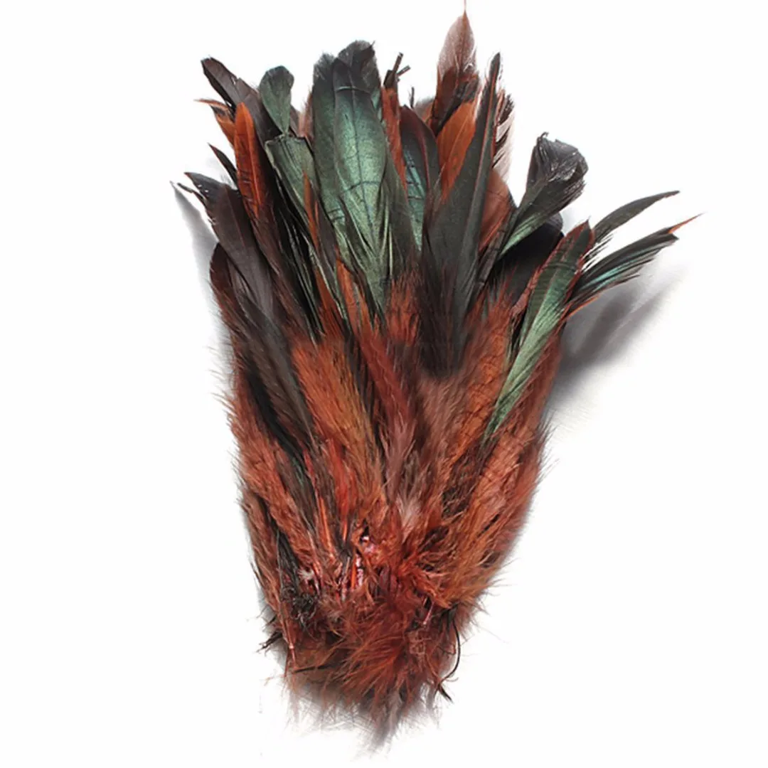 DIY Sale 100pcs / lot cheap pheasant feather, 5-8inch13-20cm, natural color rooster feathers DIY chicken feather jewelry plume