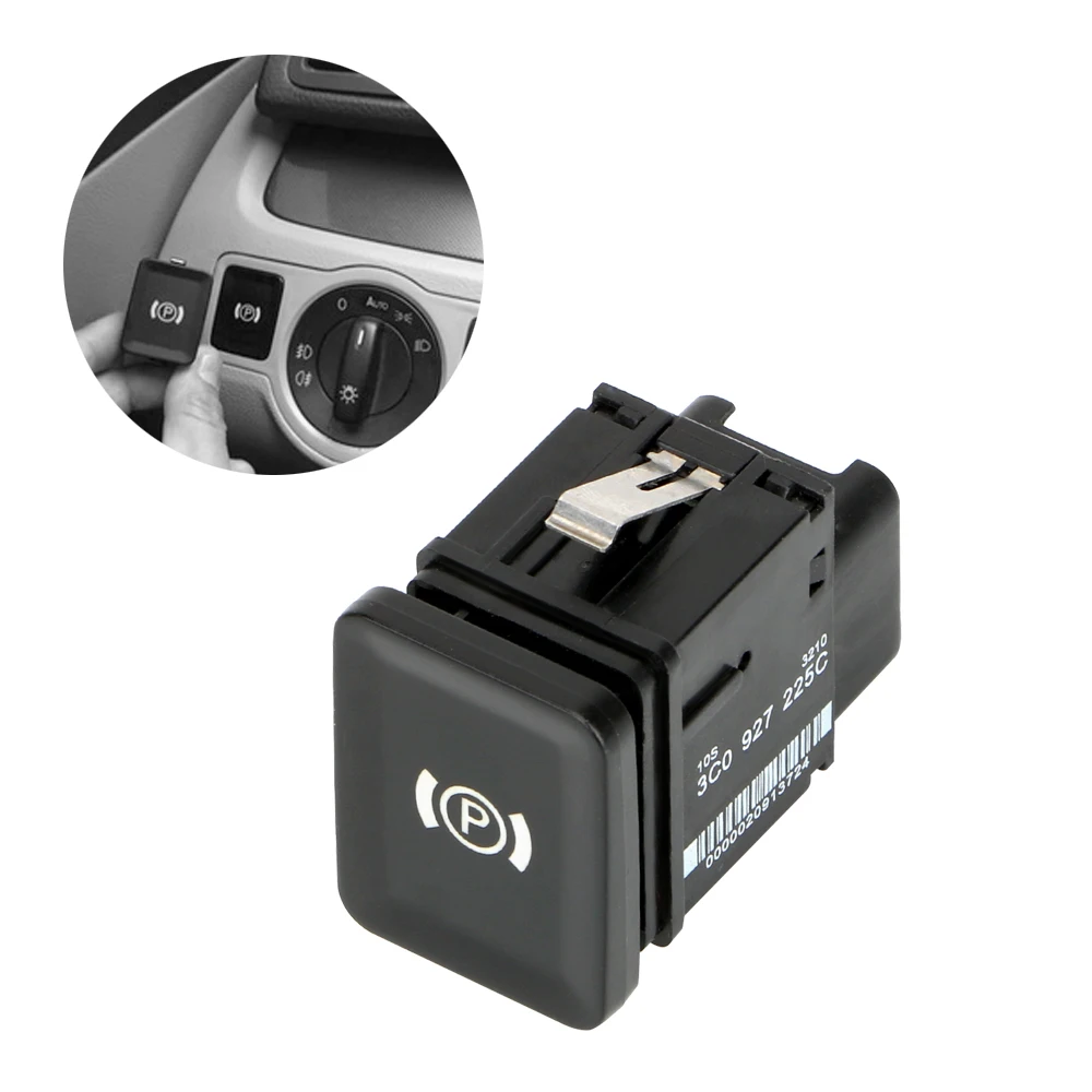 

LEEPEE Button Switch Handbrake Switch Interior Parts Electronic Parking Universal EPB For VW Passat R36 B6 C6 CC 3C0927225C