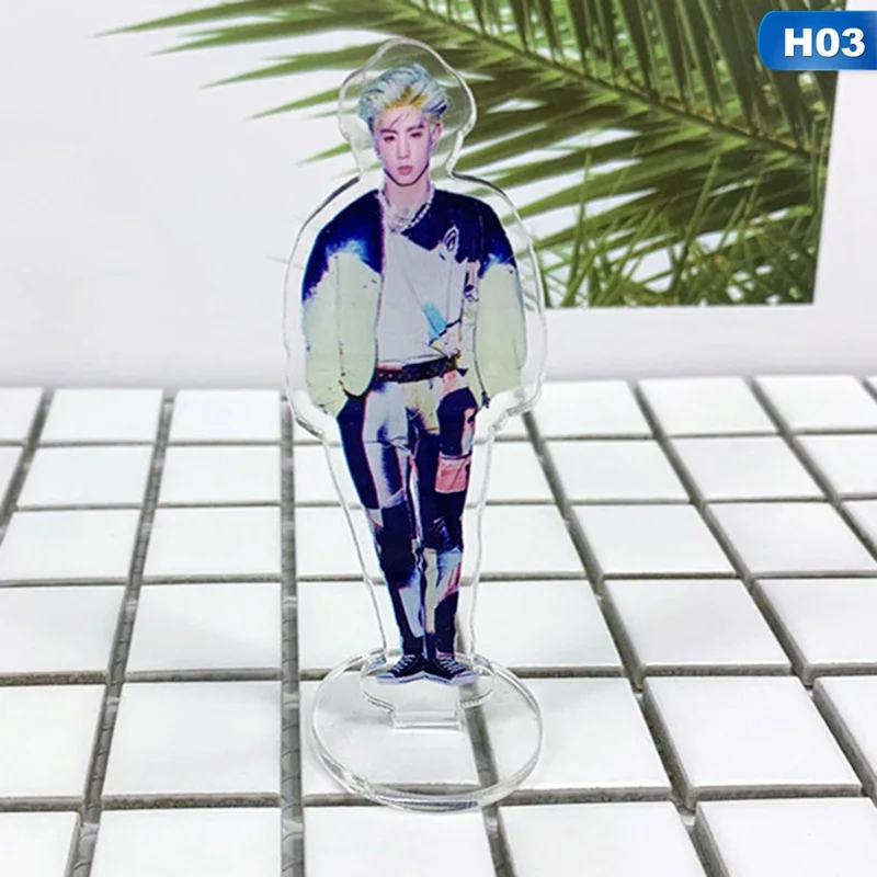 KPOP GOT7 Cartoon Acrylic Stand Plates BamBam YoungJae Mark Jackson JB Jin Young Gyeom Mini Figure Fans Gift Collection