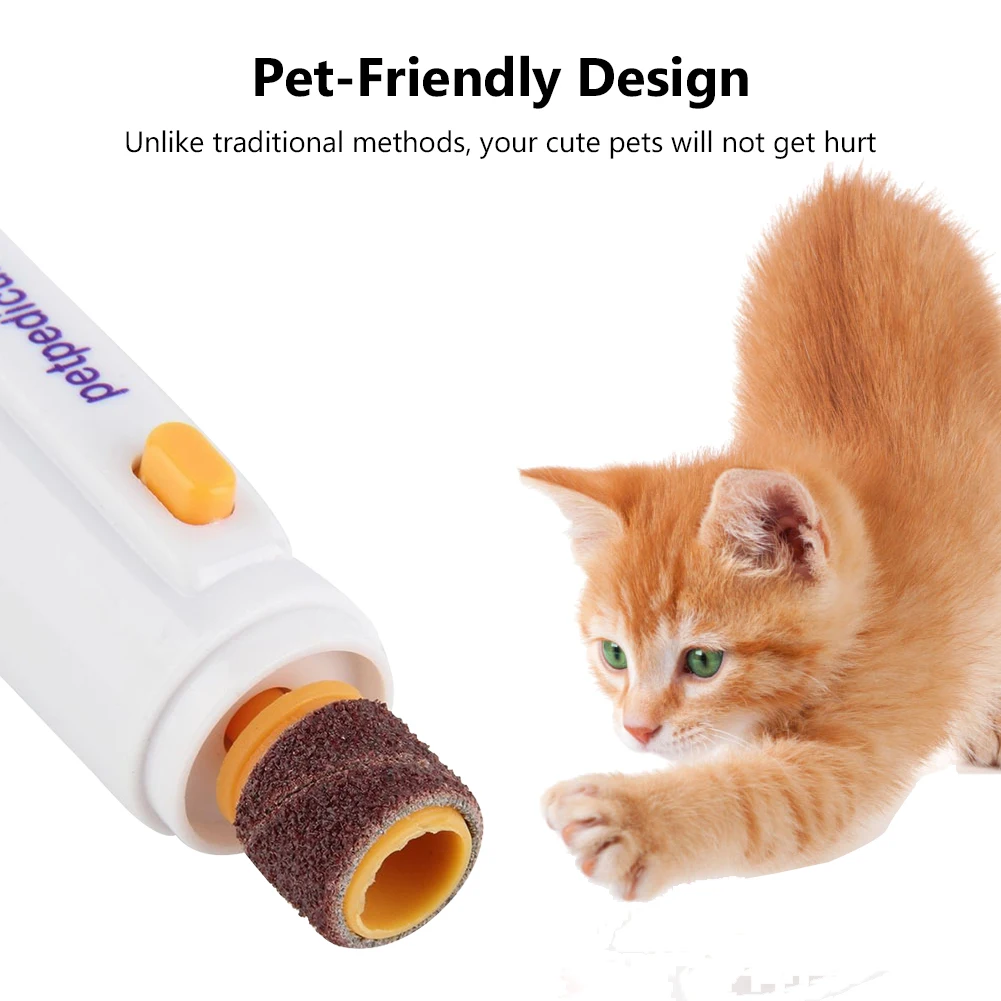 

WITUSE Portable Pet Dog Cat Nail Trimmer Grooming Tool Claw Care Electric Grinder Clipper Kit Pet electric nail repair scissors