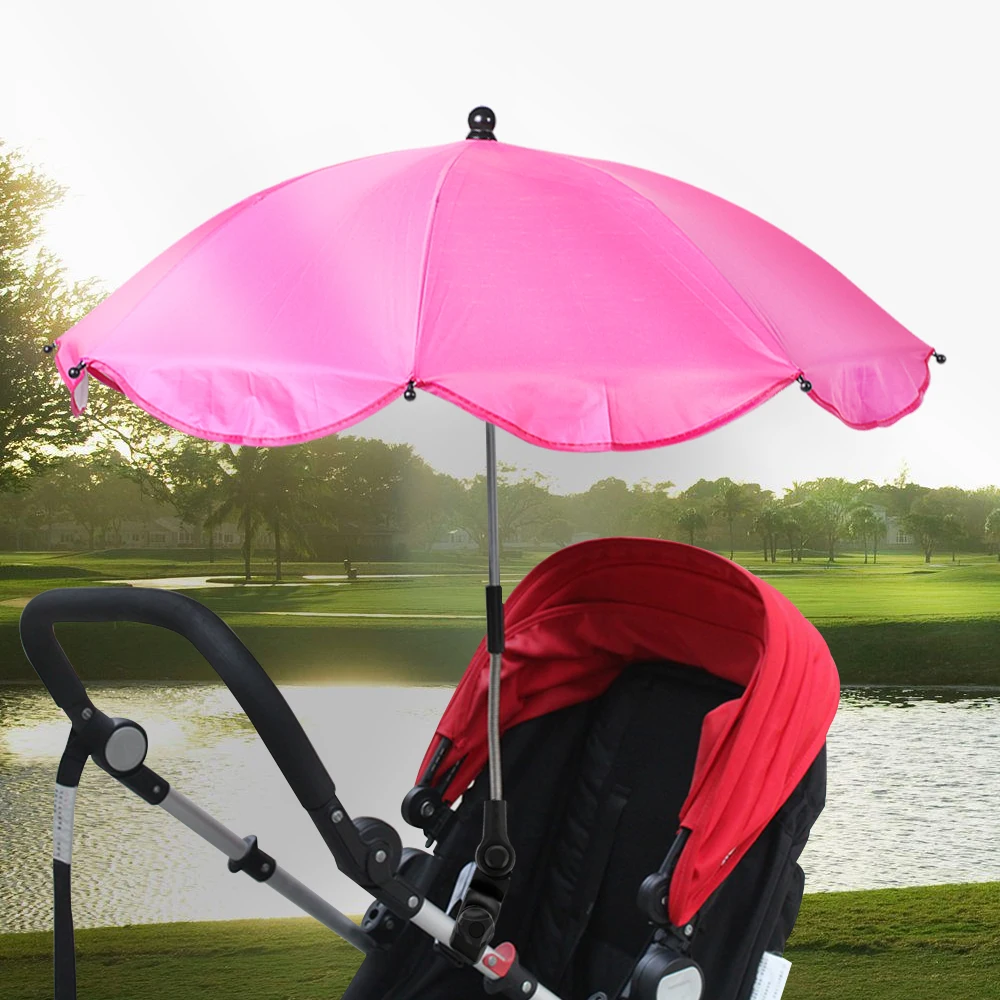 pink parasol for buggy