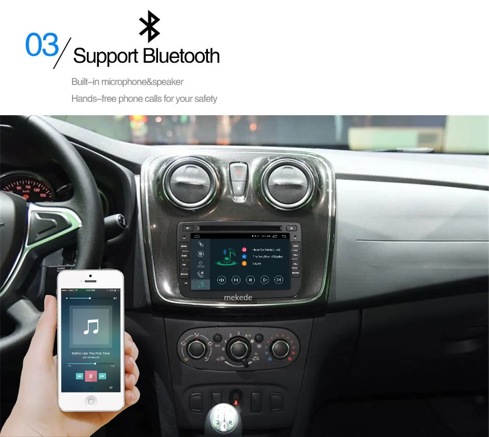 Top Android 7.1.1 7 Inch Car DVD Player For Dacia/Sandero/Duster/Captur/Lada/Xray 2 Logan 2 RAM 2G WIFI GPS Navigation Radio 12