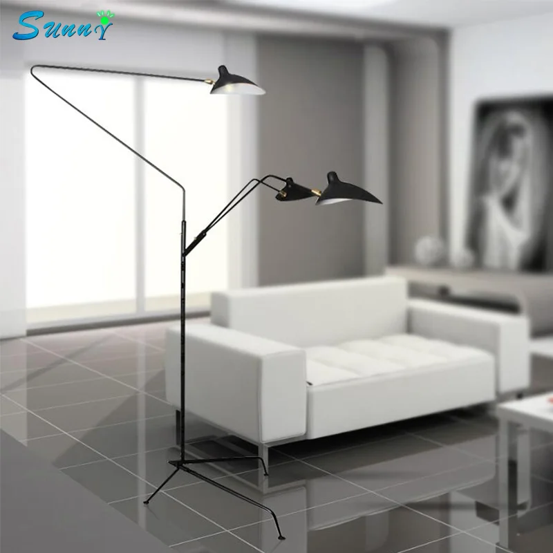 

Nordic Designer Standing Lamp Modern Simple Home Deco Floor Lamp European Living Room Restaurant Retro Iron Claws Stand Light