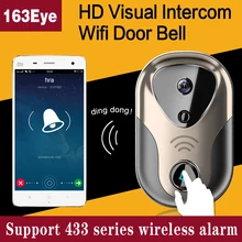 Video de La Puerta Sistema de Intercomunicación WiFi Cámara IP Soporte Serie 433 Tarjeta SD HD WiFi Puerta de Intercomunicación Visual Timbre de Alarma inalámbrico campana