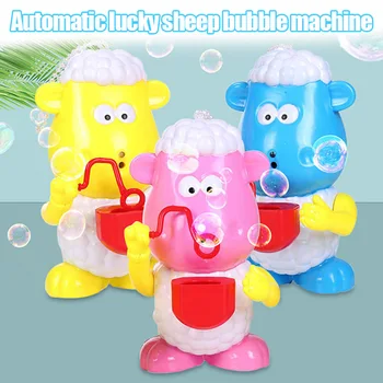 

Sheep Automatic Bubble Maker Flashing Lights Music Bubble Machine Baby Bath Toy S7JN