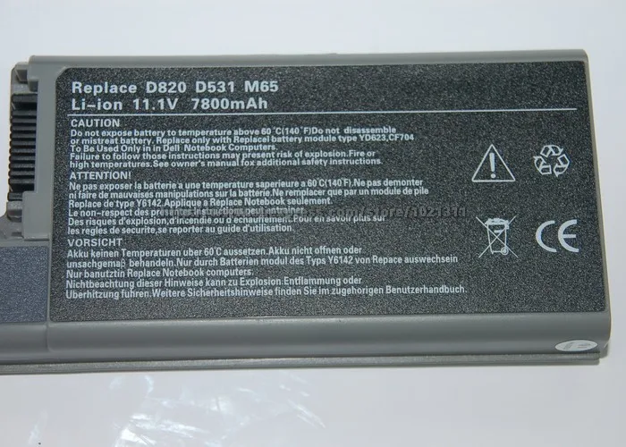 Golooloo Батарея для Dell 312-0538 451-10308 451-10309 451-10326 451-10327 CF623 CF704 CF711 DF192 DF230 DF249 FF231 FF232