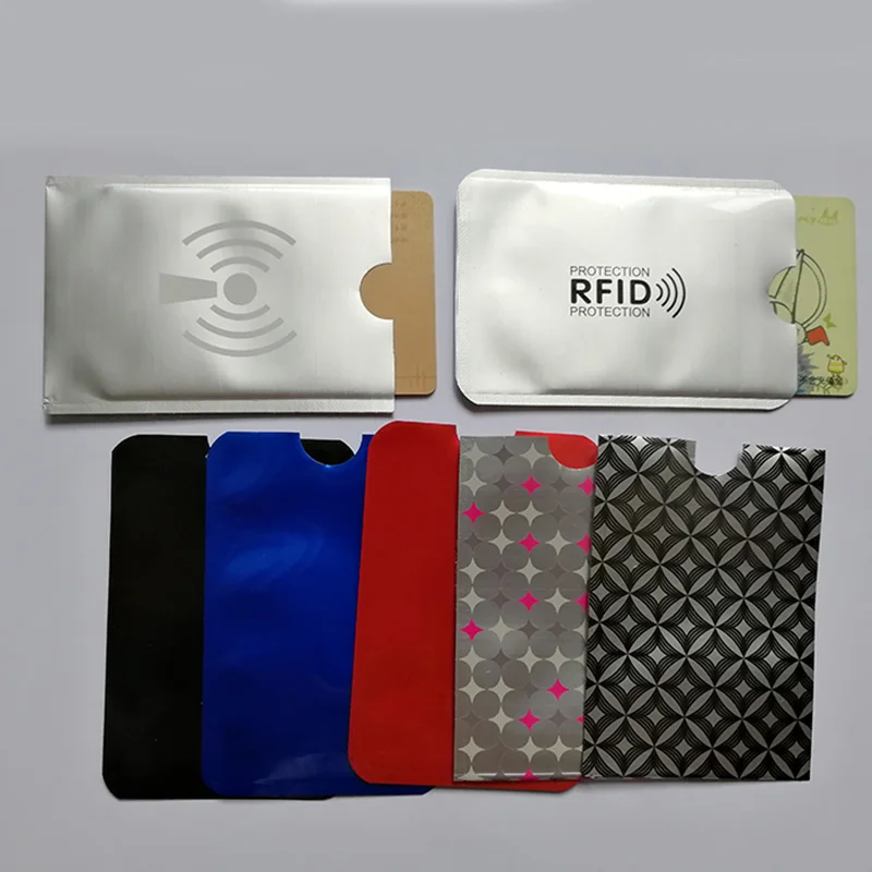 Metal Credit Card Holder Anti Rfid Wallet Blocking Reader Lock Bank Card Holder ID Bank Card Case Protection Aluminium 6.29 (1)