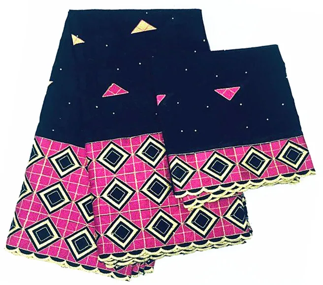 

African Swiss Voile Lace fabric 2019 High Quality Nigerian Lace Fabrics Embroidered Cotton Voile Lace 5+2yards KAICMA286