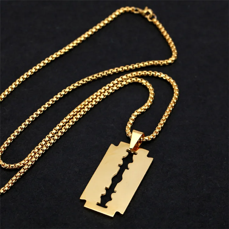 Mcllroy модное золотое ожерелье цепочка из нержавеющей стали геометрические кулоны& ожерелье s для мужчин женщин панк чокер Ювелирные изделия Подарки