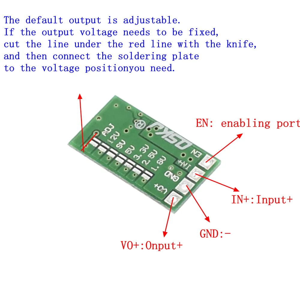 1 шт мини DC-DC 12-24 В до 5 В пост 3A Шаг вниз Питание модуль Напряжение понижающий преобразователь Регулируемый 97.5% 1,8 V 2,5 V 3,3 V 5V 9V 12V