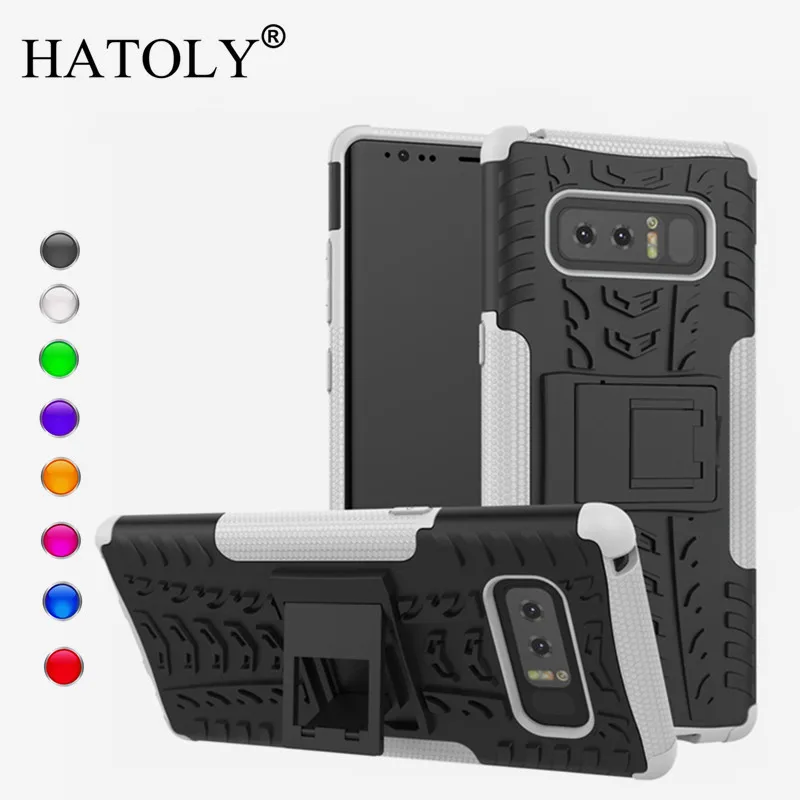 

HATOLY Case For Samsung Galaxy Note 8 Cover Shockproof Silicone & Plastic Case For Samsung Galaxy Note 8 Case For Samsung N950
