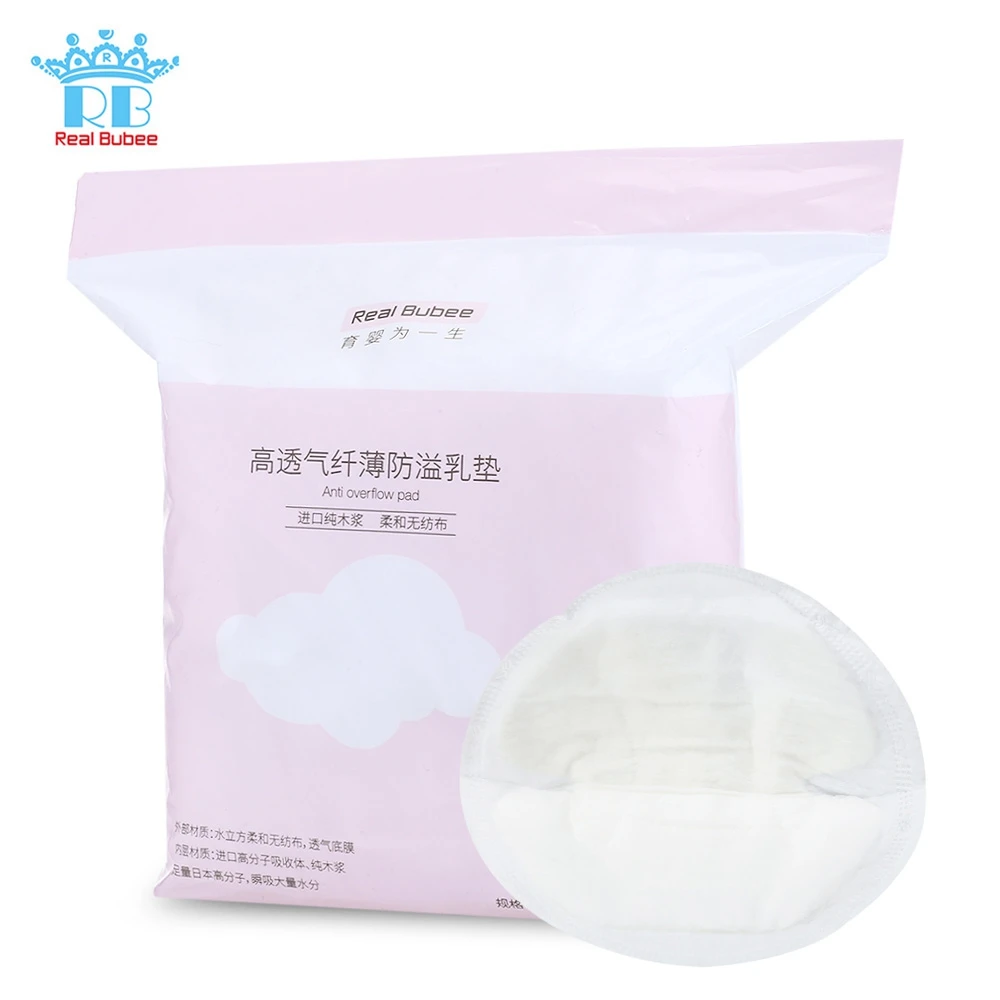 

Real Bubee 100pcs Breathable Disposable Breast Nursing Pads Maternity Mommy Breast Feeding For Breast Feeding Bra Nursing Pads