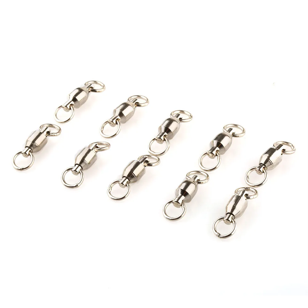 Ball Bearing Swivel Solid Rings Size #10 Test 397 Lb 45mm Fishing Connectors 5PC