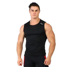 free shipping Fitness Gym Sports Sleeveless Shirts Tank Tops Fitness Running Clothes Men's Sportswear summer Gym Vest