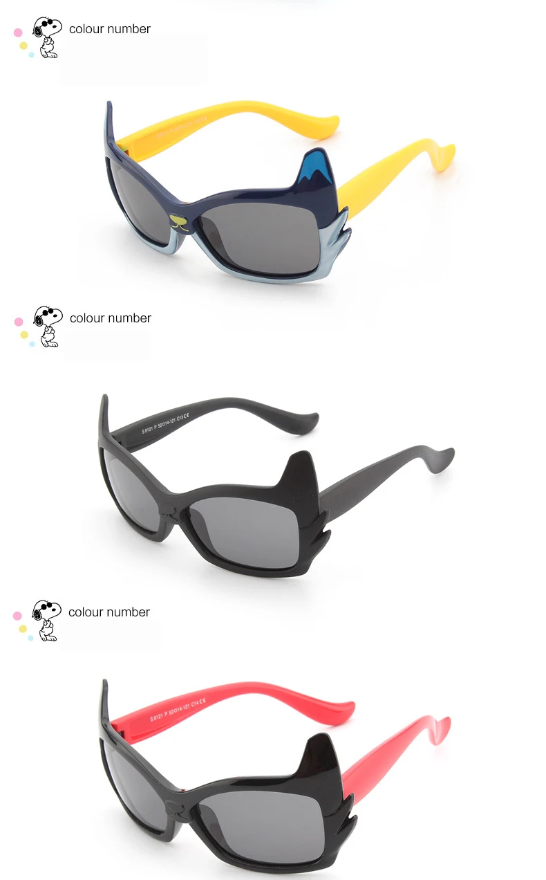 Модные детские Квадратные Солнцезащитные очки для мальчиков и девочек с милым мультяшным котом, крутые солнцезащитные очки, солнцезащитные очки с градиентными линзами, UV400