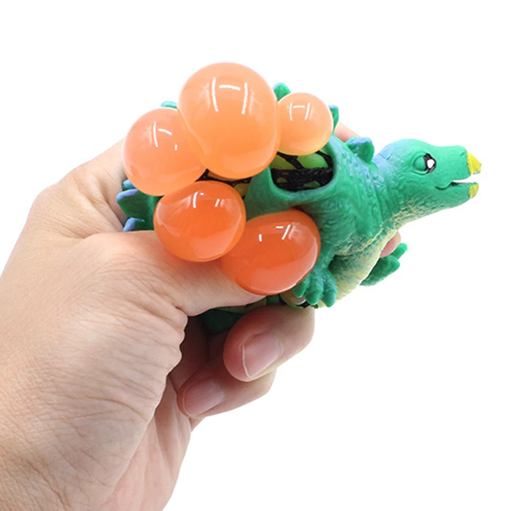 

Random Dinosaur Sensory Adults Decompression Tool Grape Ball Gift Kill Time Squeeze Toys Stress Relief Fidget Kids Cute Mesh