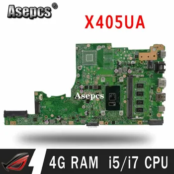 

laptop Motherboard For Asus X405URP X405UR X405UQ X405U X405UA X405UAP Mainboard 4G RAM i5/i7 CPU (V2G) exchange!!!