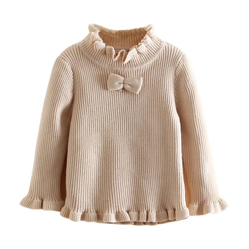 Baby girl bow sweater spring autumn winter girl Knitted Sweater