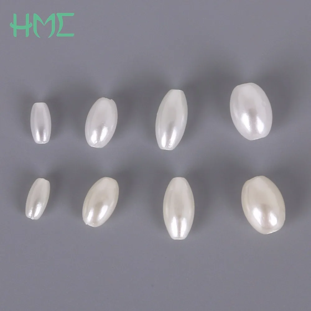 Жемчужина из АБС пластика 4*8/ 6*10/ 6*12/ 8*11 мм|spacer|spacers for braceletsspacer plastic |