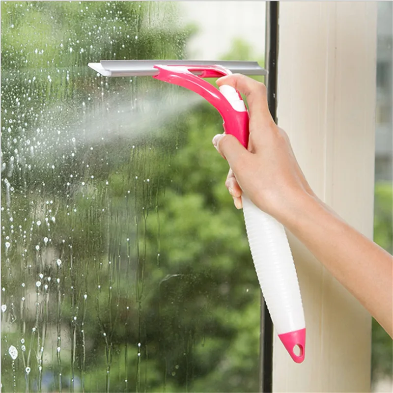 

Window cleaner washing brush Spray Mirror glass wiper cleaning brushes clean sponge shave for kitchen bathroom car window