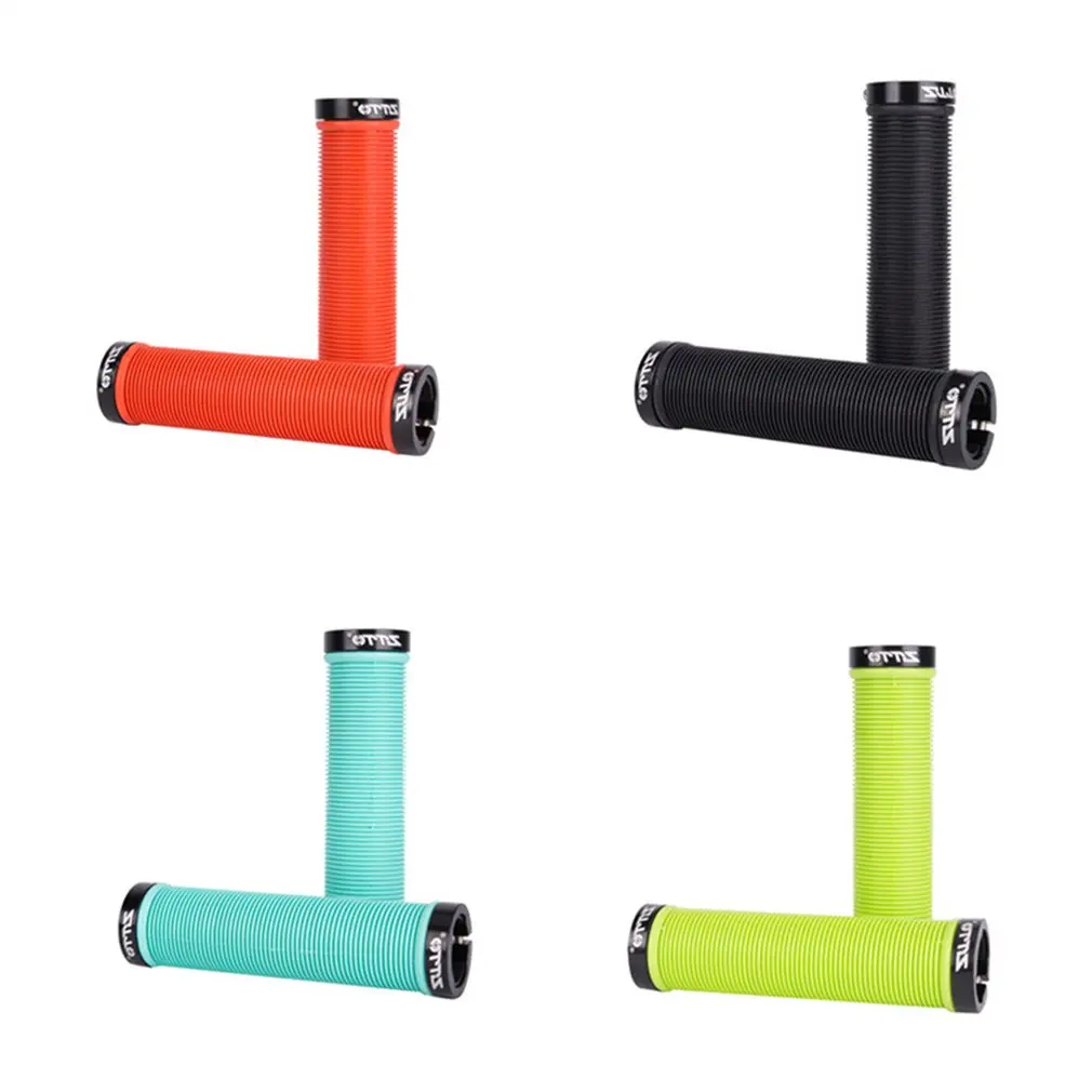 

AG15 1 Pair Silicone Gel Durable Shock-Proof Anti-Slip Lock Grips Ergonomics Design Handle Grips for MTB Bike Folding Bicycle