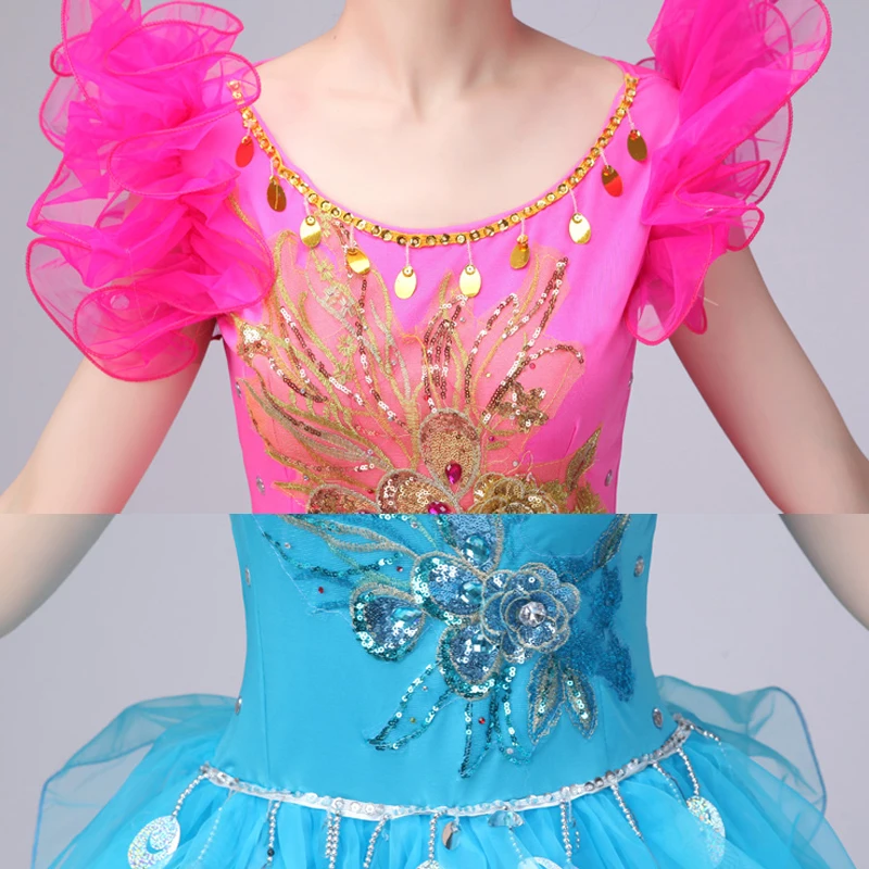 5 цветов Джаз Танцы костюмы для Для женщин блестками хип-хоп Танцы платье Обувь для девочек певица Костюмы для бальных танцев платье Для