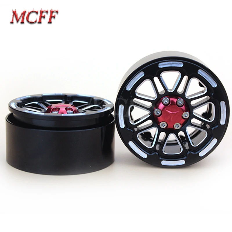 

Metal Alloy 1.9 Inch Beadlock Wheel Rim Wheel Hub for 1:10 RC Crawler Car Axial SCX10 TAMIYA CC01 D90 D110 TF2