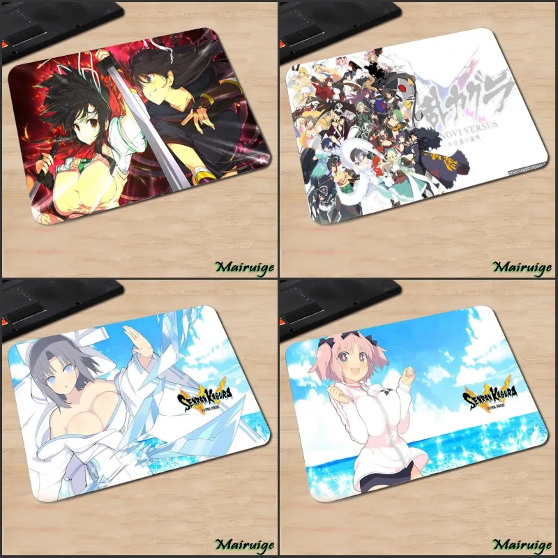 Mairuige Популярные Senran Kagura аниме милые девушки шаблон коврик для мыши маленький
