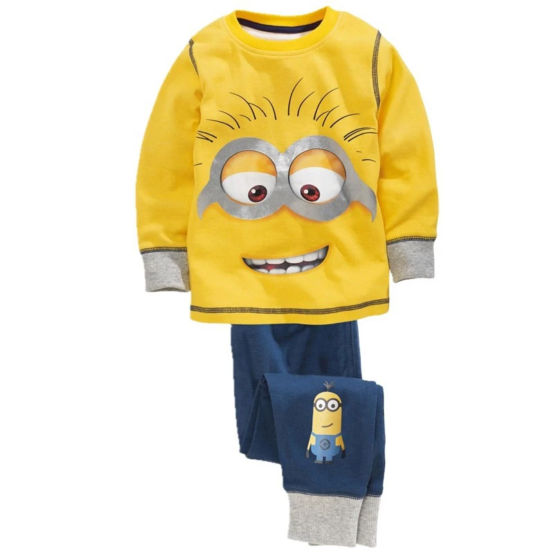 Cotton Kids Boys Minion Suit Casual Longsleeve Shirt Pant 2pcs Toddle Children S Set Bebe Terno Pajama Baby 18m 6y Autumn Gaps Shirt Pant Pajama Bottomshirt Bike Aliexpress