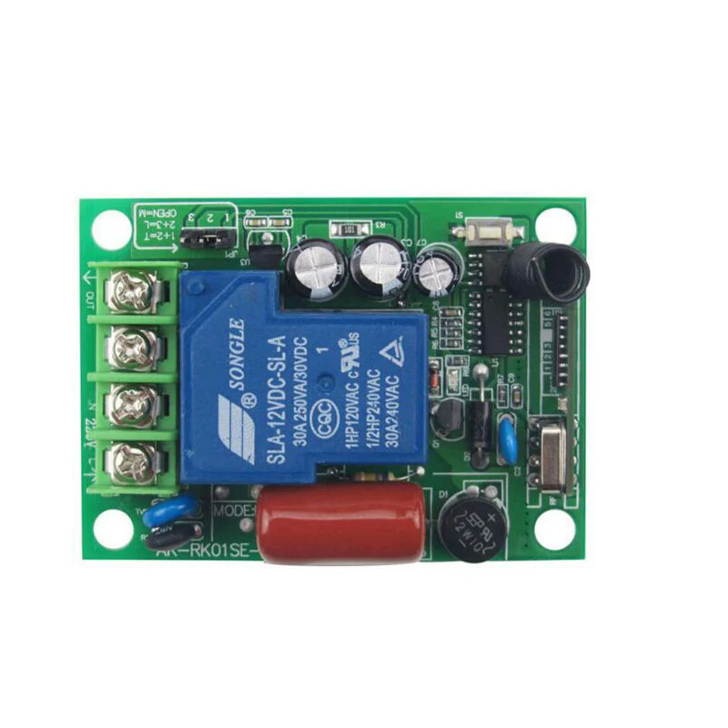 

AC 220V 30A Relay Receiver Remote Control Switch 315/433mhz learning code ASK Smart Home B*roadlink TX Receiver Light Lamp LED
