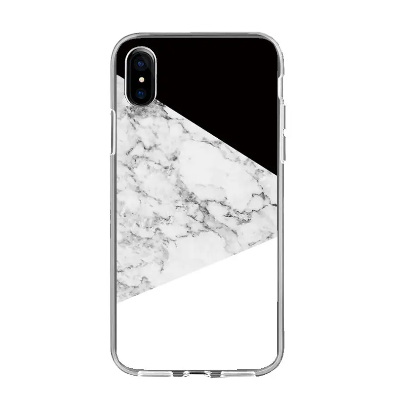 Мраморный чехол для Coque iphone X, XR, XS, MAX, чехол из мягкого ТПУ, задняя чехол для iphone 5 5S se, S6, 6 S, 7, 8 Plus, чехол, чехол для телефона - Цвет: 93