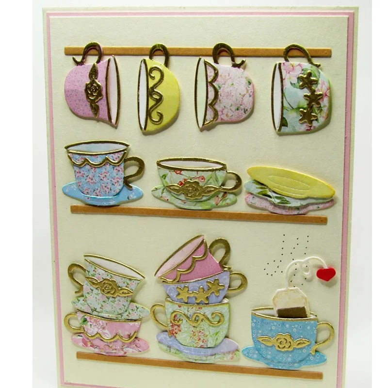 Tea Cup Cutting Dies 2