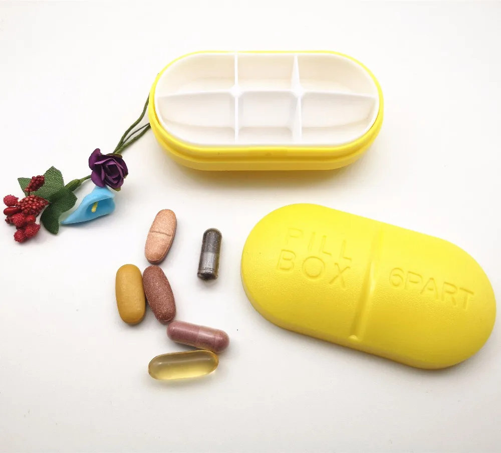 Отделение Путешествия Pill Box Организатор планшеты Медицина хранения Диспенсер держатель здоровье и гигиена инструмент 1 компл. в том числе 2 шт
