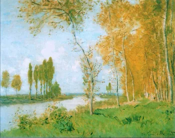 

High quality Oil painting Canvas Reproductions The Spring in Argentuil (1872) By Claude Monet hand painted
