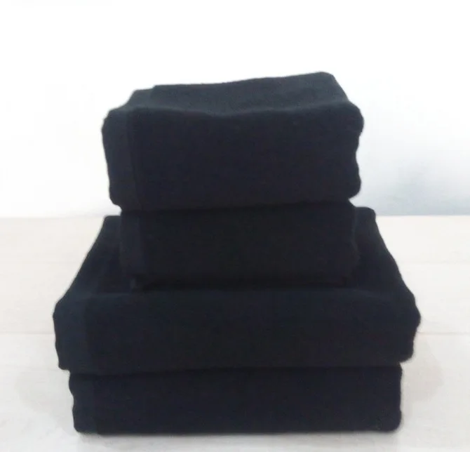 

Free Shipping 3pc/set top quality cotton black bath towel set super soft luxury hotel towel set bathroom towel sets