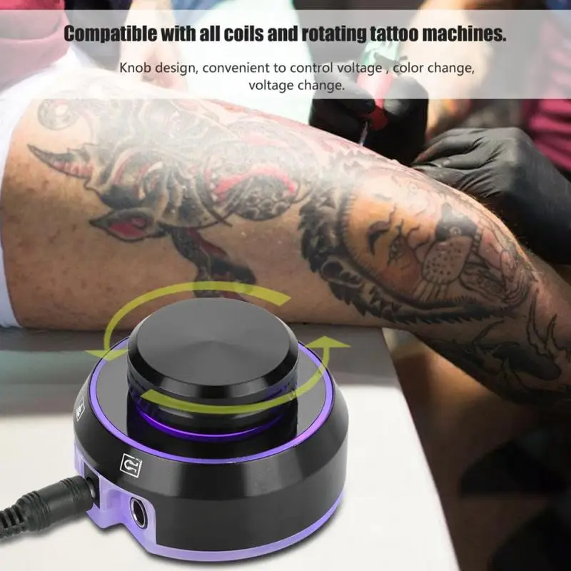 

Professional Critical Tattoo Atom LCD Tattoo Power Supply with Power Adaptor for Coil & Rotary Tattoo Machines