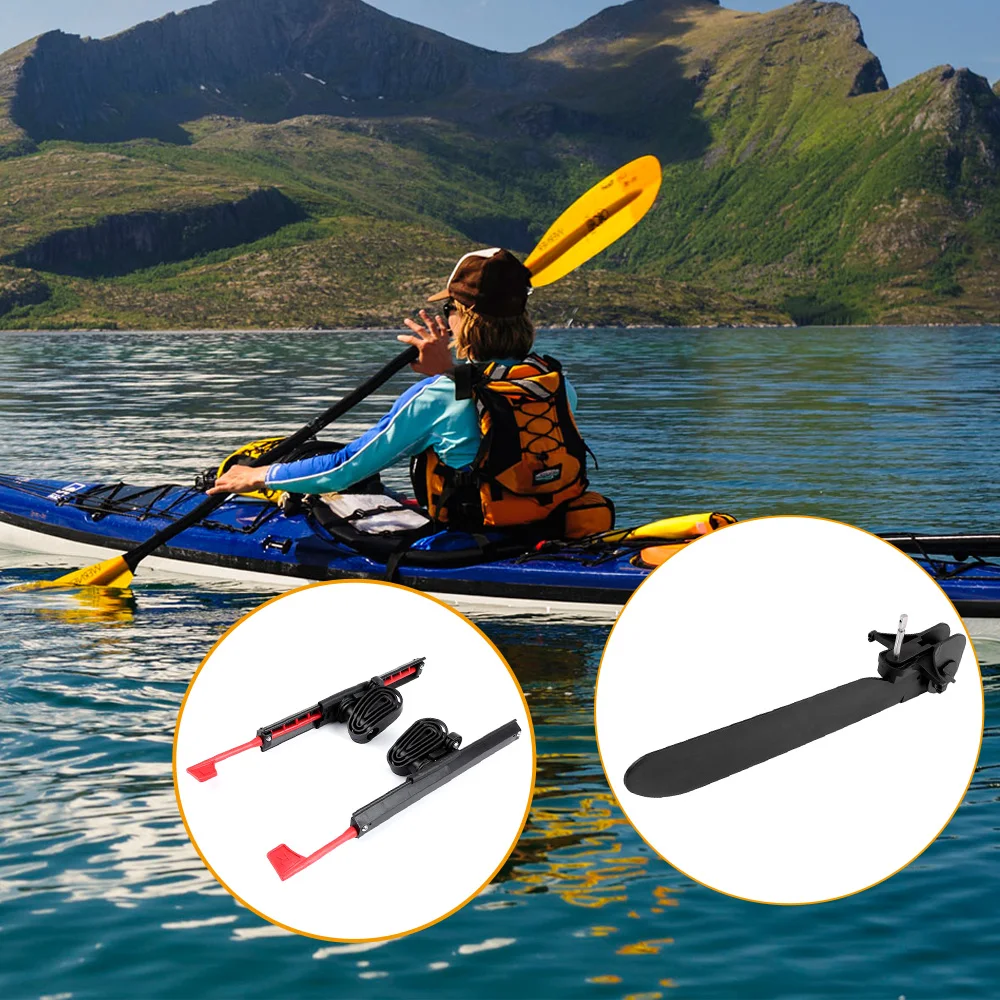 2pcs Kayak Canoe Adjustable Pedals Foot Braces Peg Kit Locking Kayak