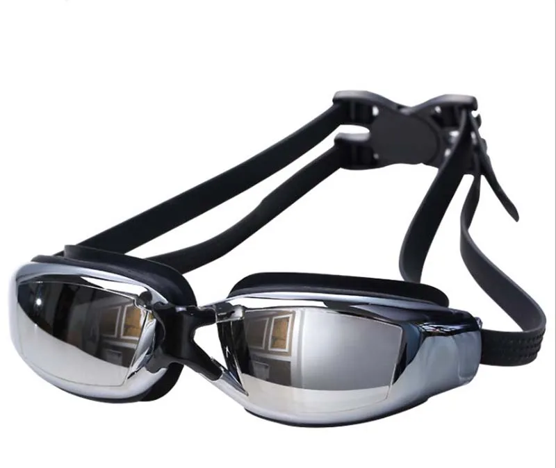 Близорукость очки для плавания очки многоцветные водонепроницаемые, противотуманные очки гальванические близорукость очки для плавания - Цвет: normal