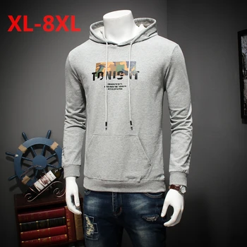 

Plus size 10XL 9XL 8XL 6XL 5XL Brand 2018 NEW Black Men Hoodies Solid Sling Male Sweatshirt Fashion Tracksuit Loose