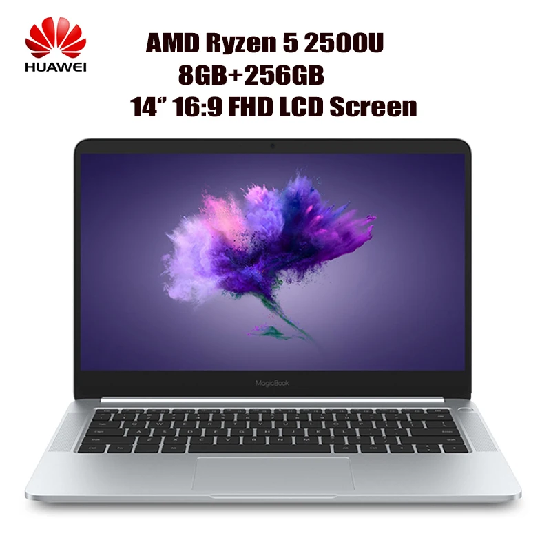 HUAWEI Honor MagicBook KPL-WOOB Laptop 14'' 16:9 FHD Windows 10-OEM Pro AMD Ryzen 5 2500U Quad Core 8GB+256GB Notebook HDMI HUAWEI Honor MagicBook KPL-WOOB Laptop 14'' 16:9 FHD Windows 10-OEM Pro AMD Ryzen 5 2500U Quad Core 8GB+256GB Notebook HDMI
