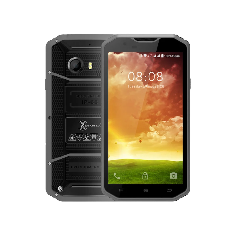 Kenxinda W8 5,5 ''Andriod 5,1 IP68 Водонепроницаемый 4G смартфон MTK6753 Восьмиядерный 2 ГБ+ 16 Гб 3000 мАч МП мобильный телефон