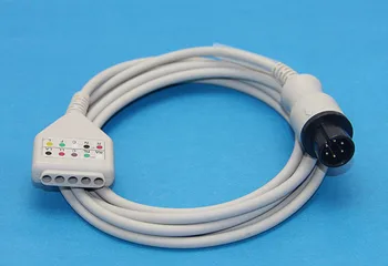 

Generic Universal 6 Pins ECG Trunk Cable 5-Lead Adapter for Mindray, Datascope, Criticare, Welch Allyn