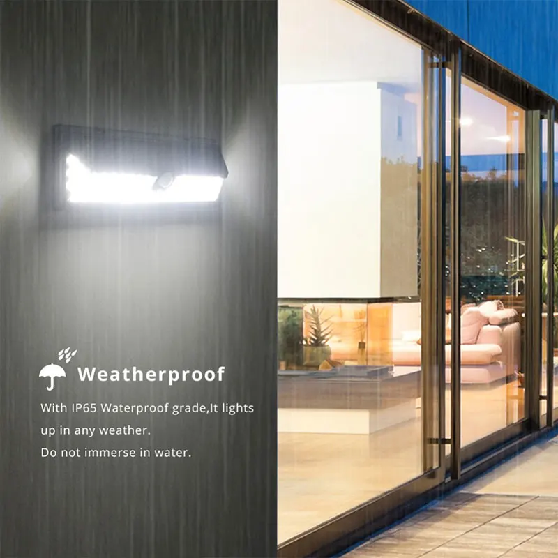 

Solar Power Street Lamp Outdoor Garden Home Eco-Friendly Light Controlled Security Walkway Lights Durable Motion Sensor