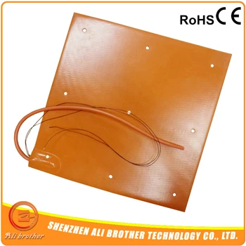 

Flexible Silicone Heating Pad 600x600mm, 1800w@220v, thermistor 3M