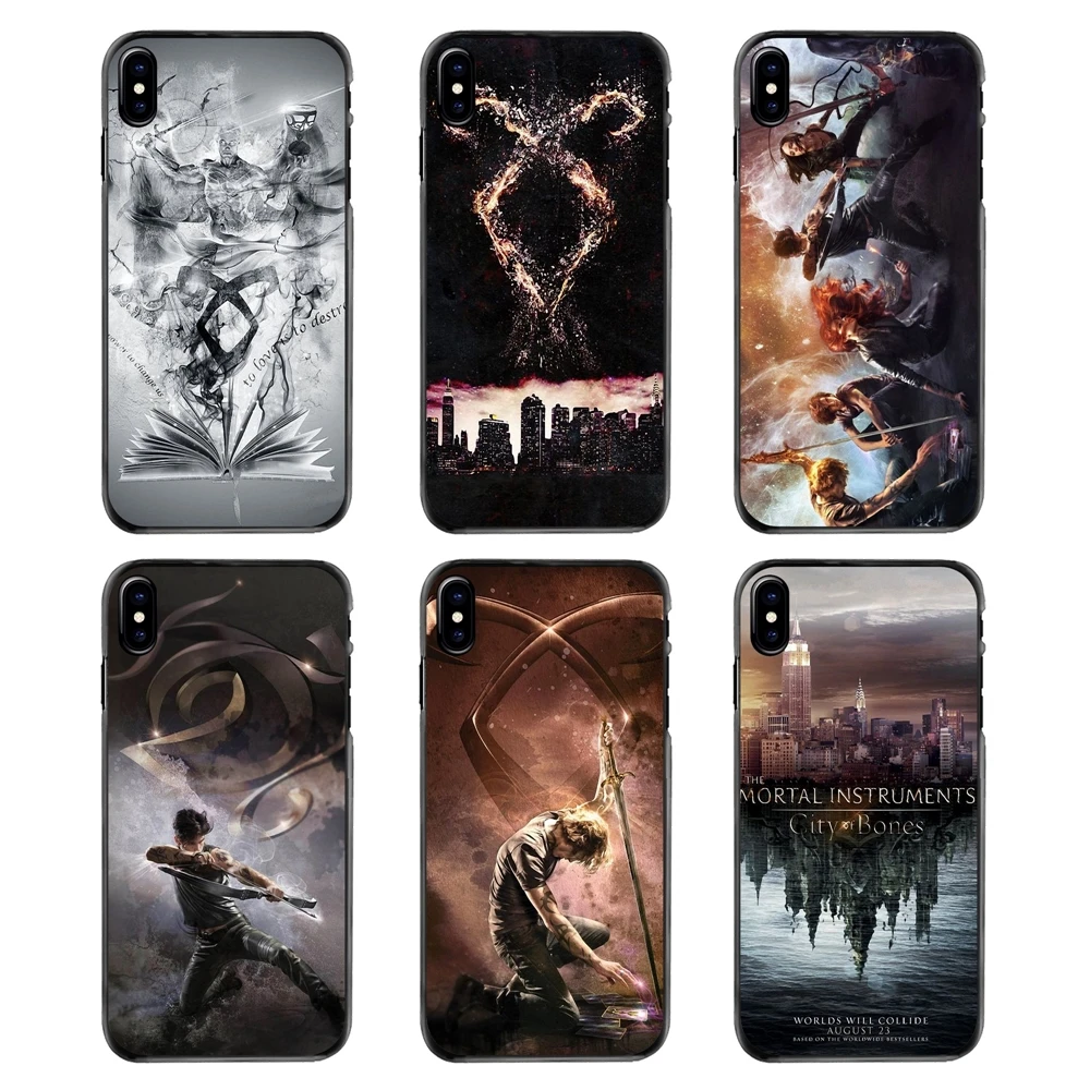 Чехлы для сумеречных инструментов Город костей Shadowhunter Iphone 4 4s 5 5S 5C SE 6 S 7 8 Plus X XR XS Max